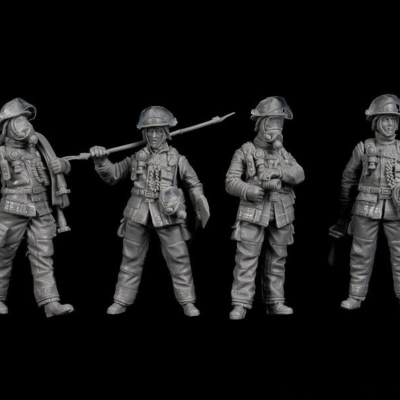 1/35 WWI Allied Infantry, 7 Figures, Resin Model Figure Kit, Unassembled and Unpainted