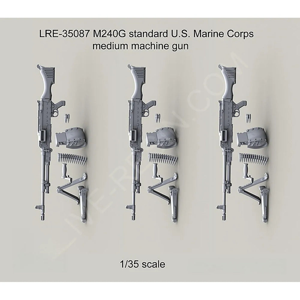 1/35 Modern M240G Machine Gun Set, Resin Model Accessory Kit, Unpainted