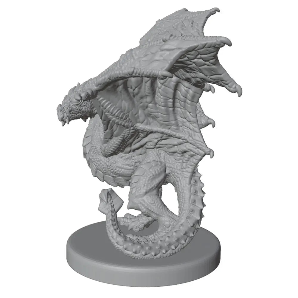 60mm Dragons, 6 Figures, Resin Model Creature Kit, Fantasy Theme, Unassembled and Unpainted