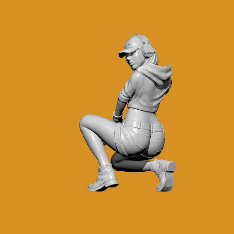 55mm Modern Female Detective, Resin Model Figure Kit, Unassembled and Unpainted