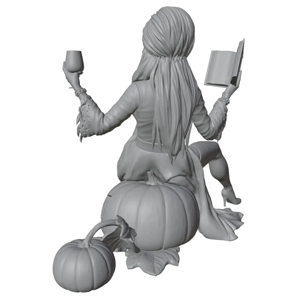 1/24 Halloween Witch, Resin Model Figure Kit, Fantasy Theme, Unassembled and Unpainted