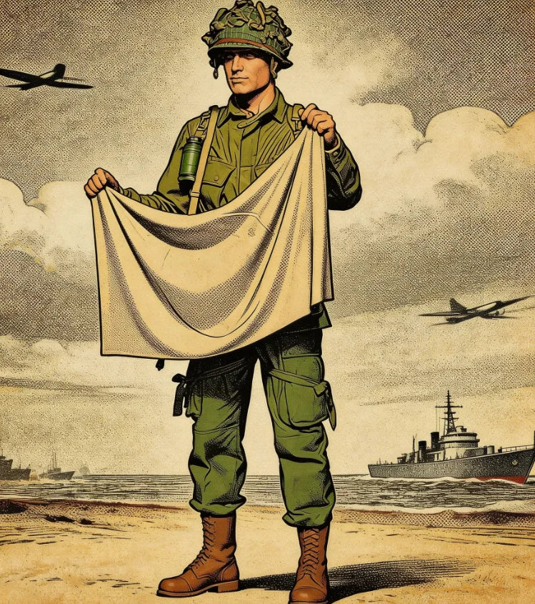 1/35 WWII Allied Soldier Cape, Resin Model Figure Kit, Unassembled and Unpainted