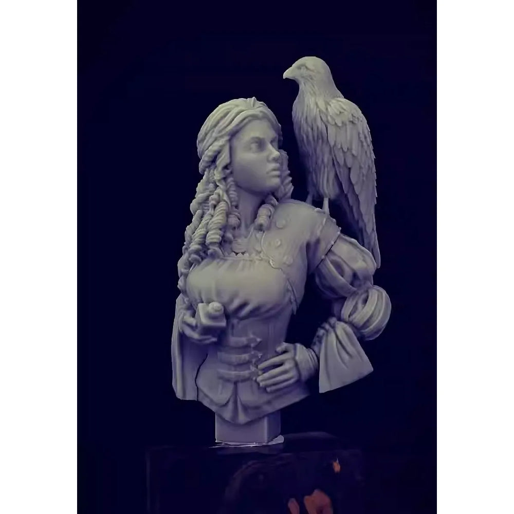 1/12 Eagle Guardian Warrior, Resin Model Bust Kit, Fantasy Theme, Unassembled and Unpainted