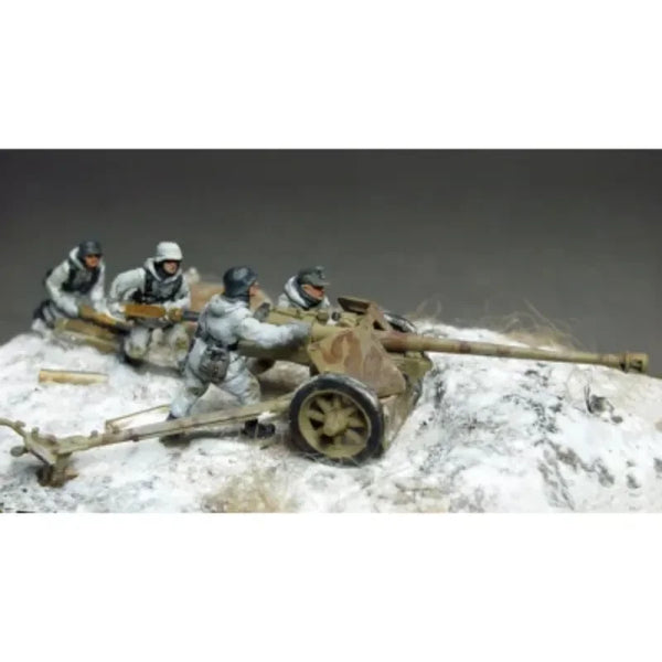 1/72 WWII German PaK40 Crew, 4 Figures, Resin Model Figure Kit, Unassembled and Unpainted