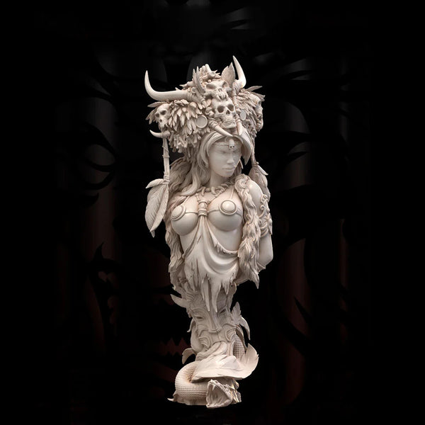 1/9 Demon, Resin Model Bust Kit, Fantasy Theme, Unassembled and Unpainted