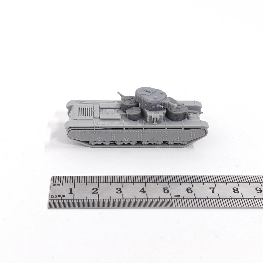 1/144 WWII Soviet T-35 Heavy Tank, Resin Model Vehicle Kit, Unassembled and Unpainted