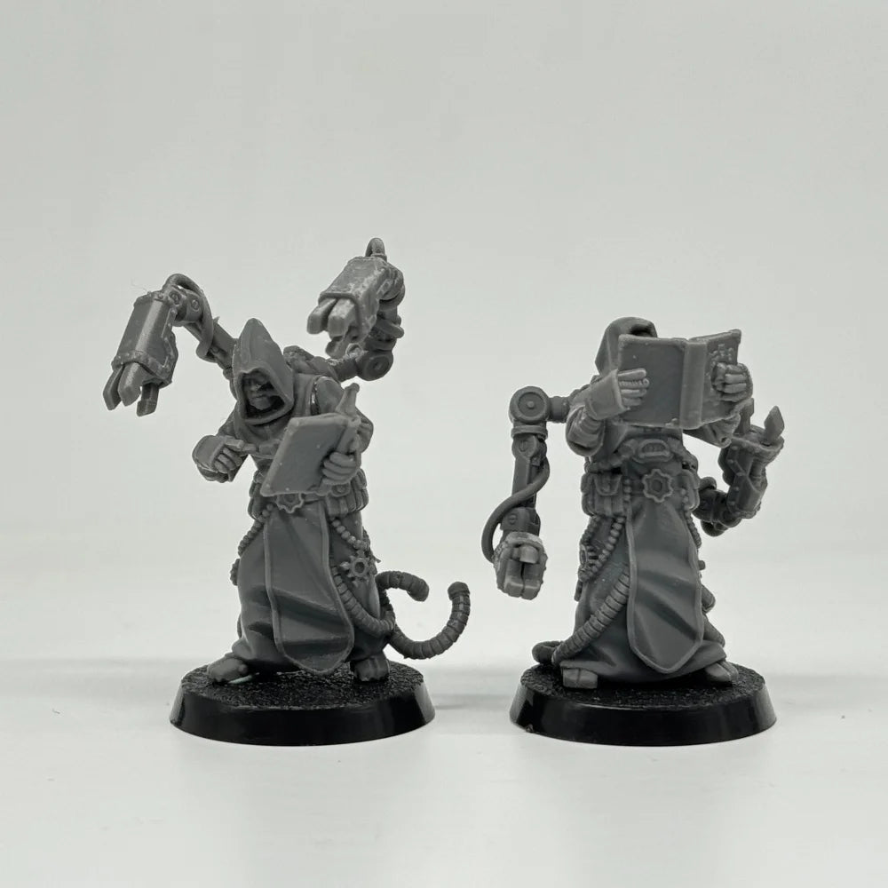 Scavenger Monks, 10 Figures, Resin Model Figure Kit, Fantasy Theme, Unassembled and Unpainted