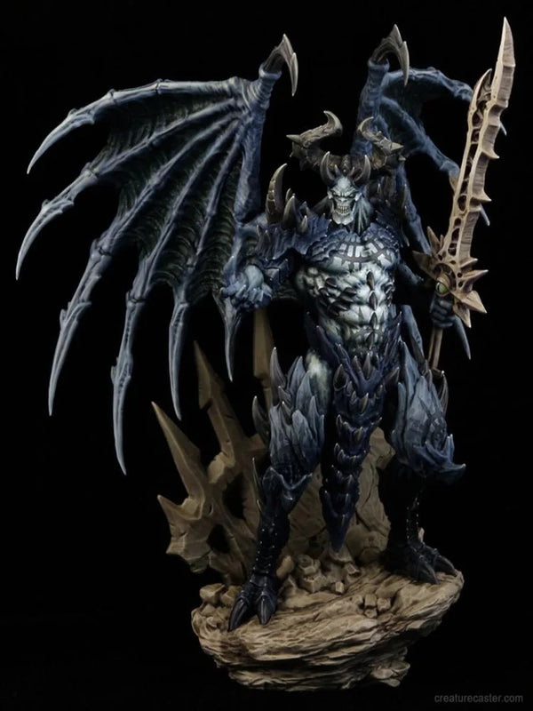 140mm Medieval Winged Demon Warrior, Resin Model Figure Kit, Unassembled and Unpainted