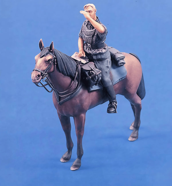 1/35 Napoleonic Mounted Cavalry, Resin Model Figure Kit, Unassembled and Unpainted