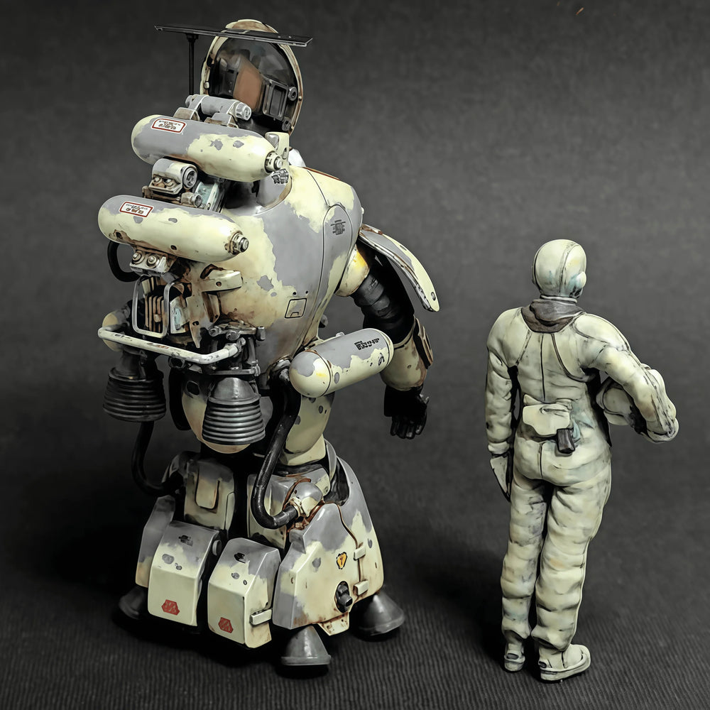 1/35 Maschinen Krieger Mecha Suit, 3 Figures, Resin Model Vehicle Kit, Sci-Fi Theme, Unassembled and Unpainted