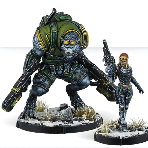 40mm Military Ariadna, 2 Figures, Resin Model Figure Kit, Sci-Fi Theme, Unassembled and Unpainted