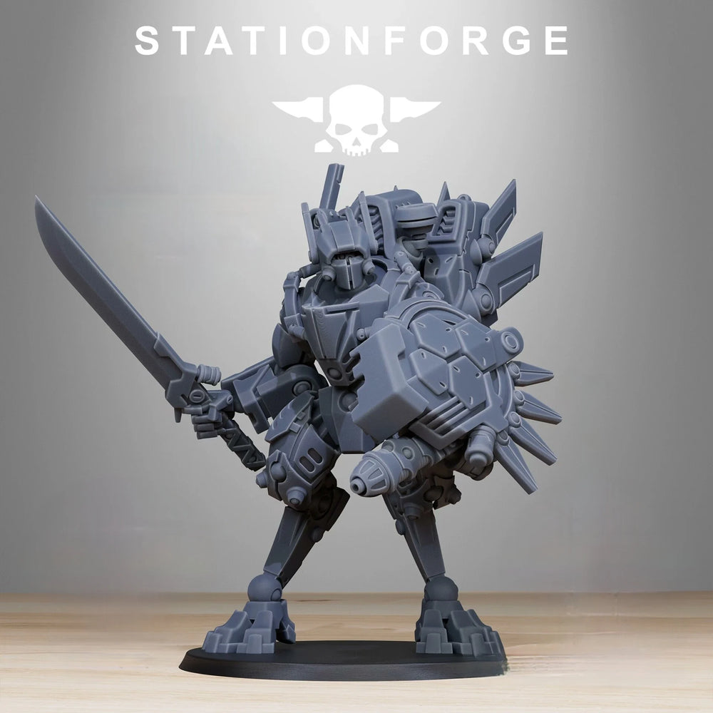 Armored Mecha Commander, Resin Model Figure Kit, Sci-Fi Theme, Unassembled and Unpainted