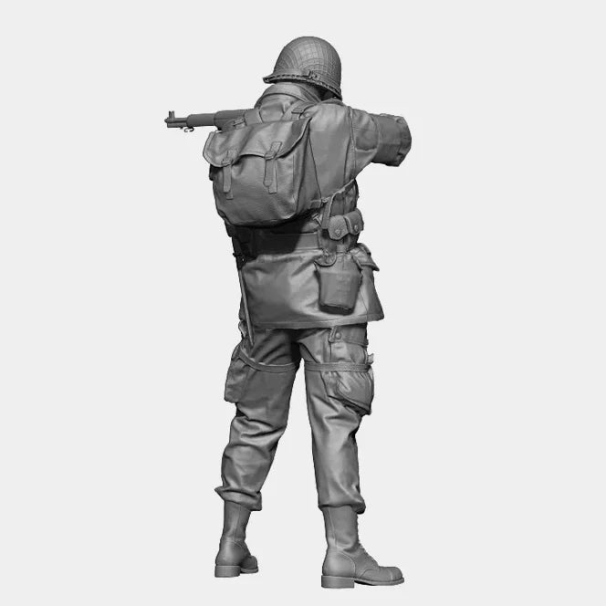 1/16 Modern German Rifleman Aiming Rifle, Resin Model Figure Kit, Unassembled and Unpainted