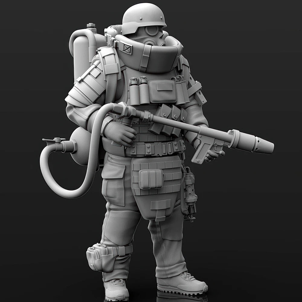 1/35 Modern Sci-Fi Soldier Machine Hunter, Resin Model Figure Kit, Unassembled and Unpainted