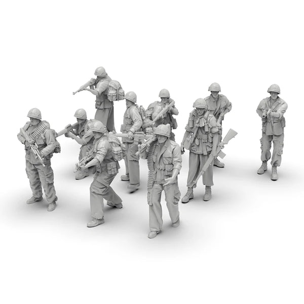 1/35 Modern US Soldiers, 14 Figures, Resin Model Figure Kit, Unassembled and Unpainted