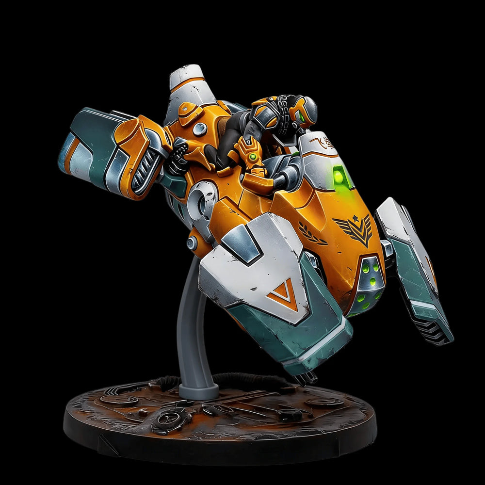 Military Combat Robot Mecha Suit, Resin Model Vehicle Kit, Sci-Fi Theme, Unassembled and Unpainted