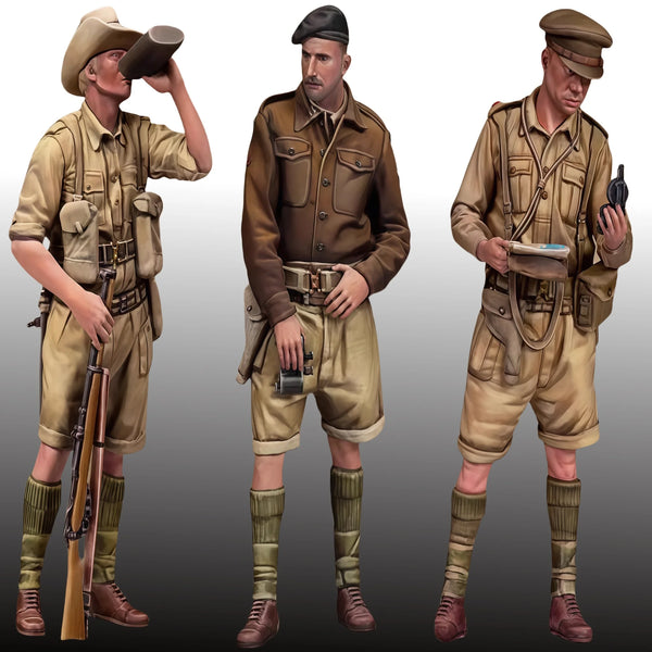 1/35 WWI Desert Warriors, 9 Figures, Resin Model Figure Kit, Unassembled and Unpainted