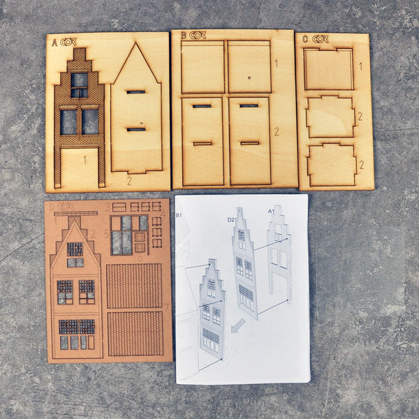 1/87 European Rural Buildings, Resin Model Diorama Kit, Historical Theme, Unassembled and Unpainted