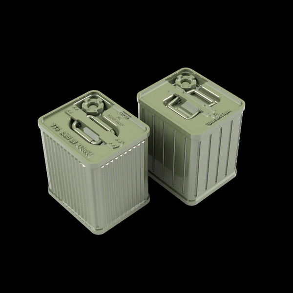 1/35 WWII US Fuel Canister Set, Resin Model Accessory Kit, Unpainted