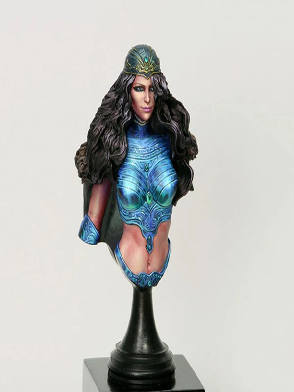 1/12 Female Warrior Princess, Resin Model Bust Kit, Fantasy Theme, Unassembled and Unpainted