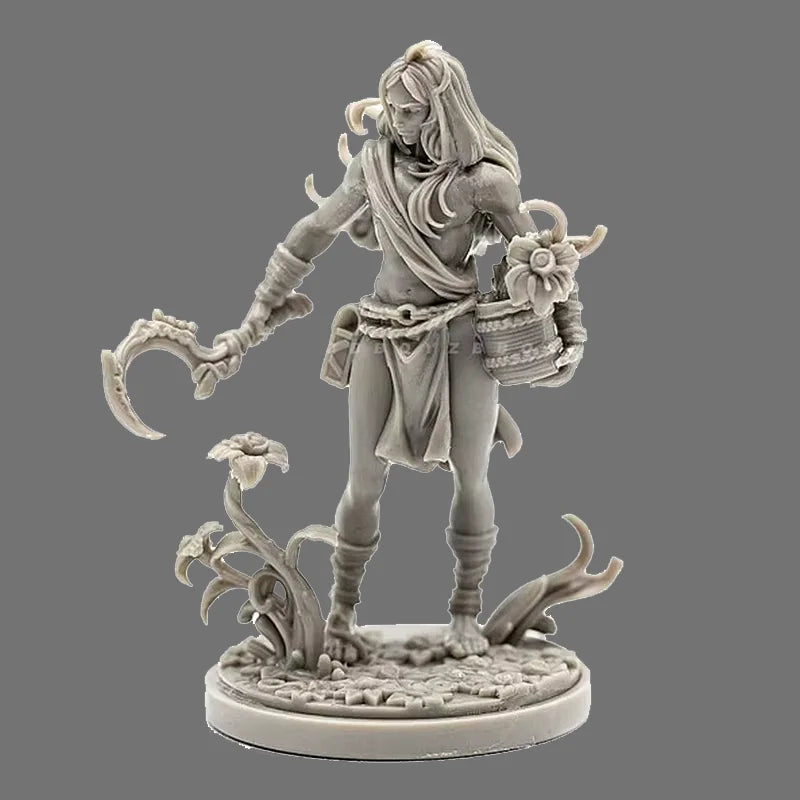 38mm Warrior Princess, Resin Model Figure Kit, Fantasy Theme, Unassembled and Unpainted