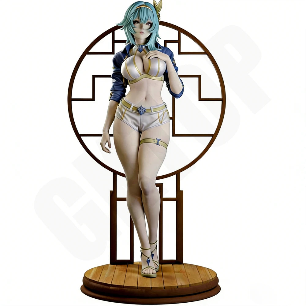 1/24 Eula Pretty Girl, Resin Model Figure Kit, Anime Theme, Unassembled and Unpainted
