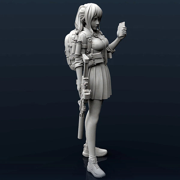 1/35 City Destroyer Tactical Gunman, Resin Model Figure Kit, Sci-Fi Theme, Unassembled and Unpainted