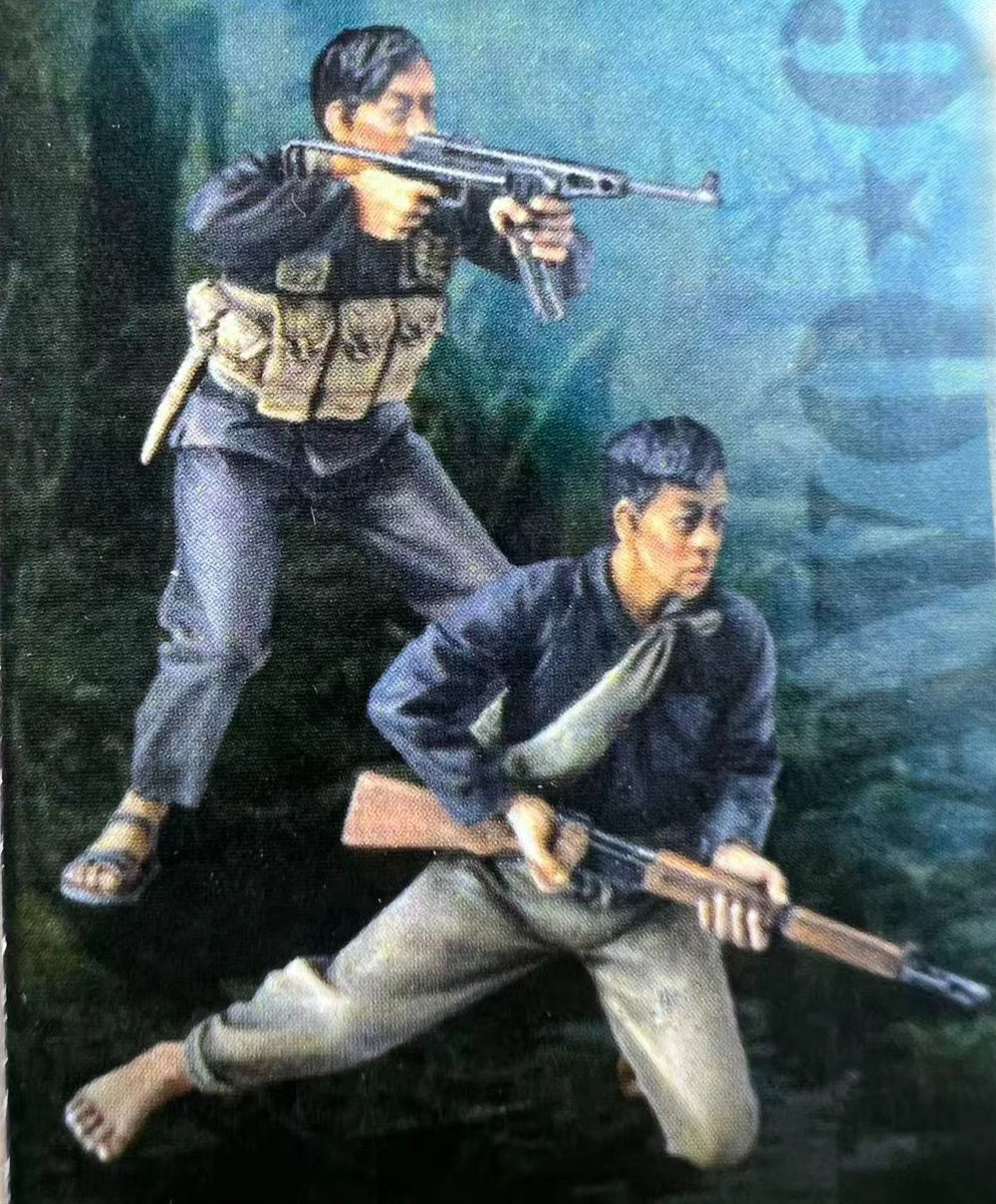 1/35 Modern Tactical Operators Assaulting, 2 Figures, Resin Model Figure Kit, Unassembled and Unpainted