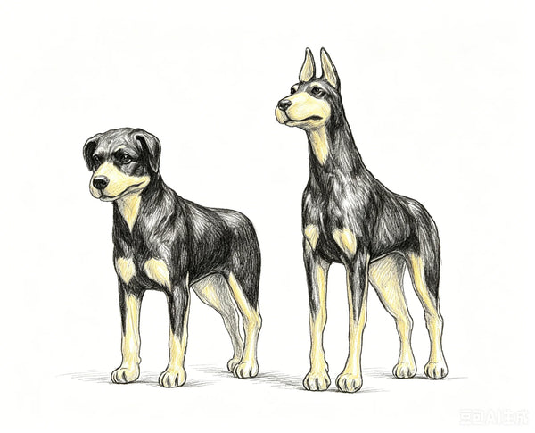 1/35 Modern Military Working Dogs, 2 Figures, Resin Model Figure Kit, Unassembled and Unpainted