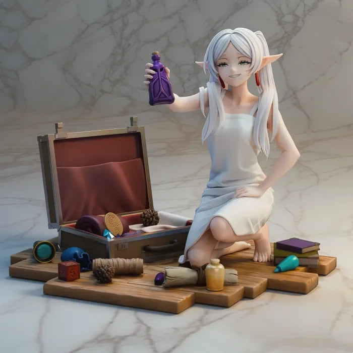 Girl Kneeling, Resin Model Figure Kit, Anime Theme, Unassembled and Unpainted
