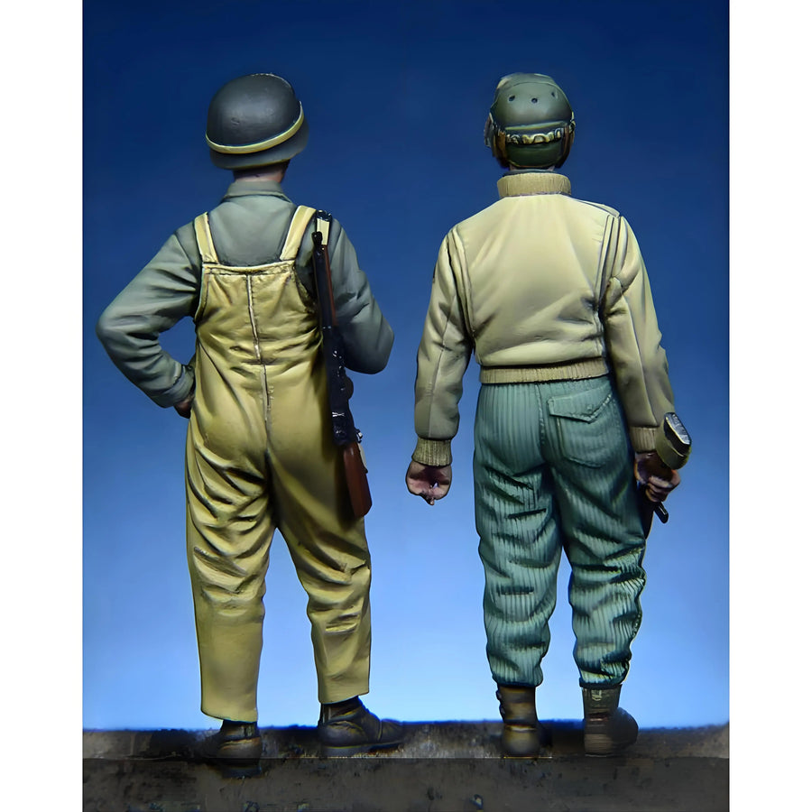 1/35 American Soldier Resin Model White Model, White Model GK, Unassembled and Unpainted Kit