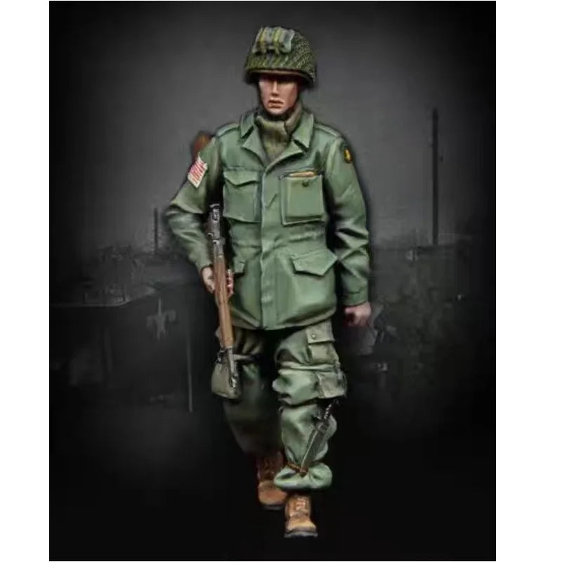 1/35 WWII Allied Soldier Combat Uniform, Resin Model Figure Kit, Unassembled and Unpainted