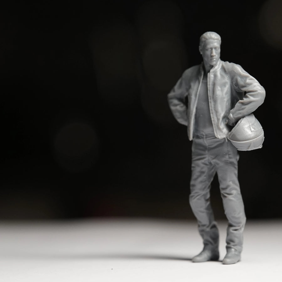 Businessman with Soccer Ball - 1/35 Resin Figure Kit - resin model view 3