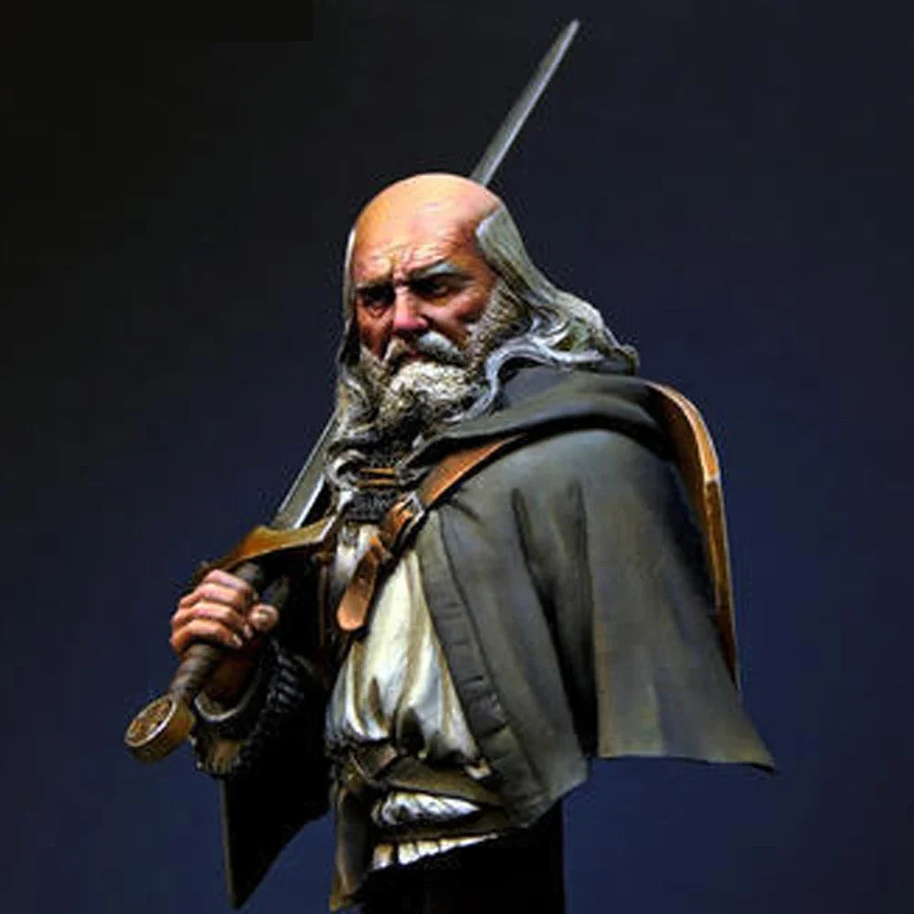 1/12 Medieval Templar Knight, Resin Model Bust Kit, Unassembled and Unpainted