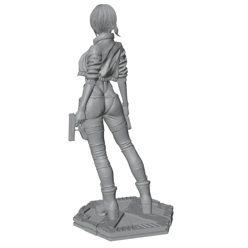 1/24 Tactical Female Character, Resin Model Figure Kit, Anime Theme, Unassembled and Unpainted