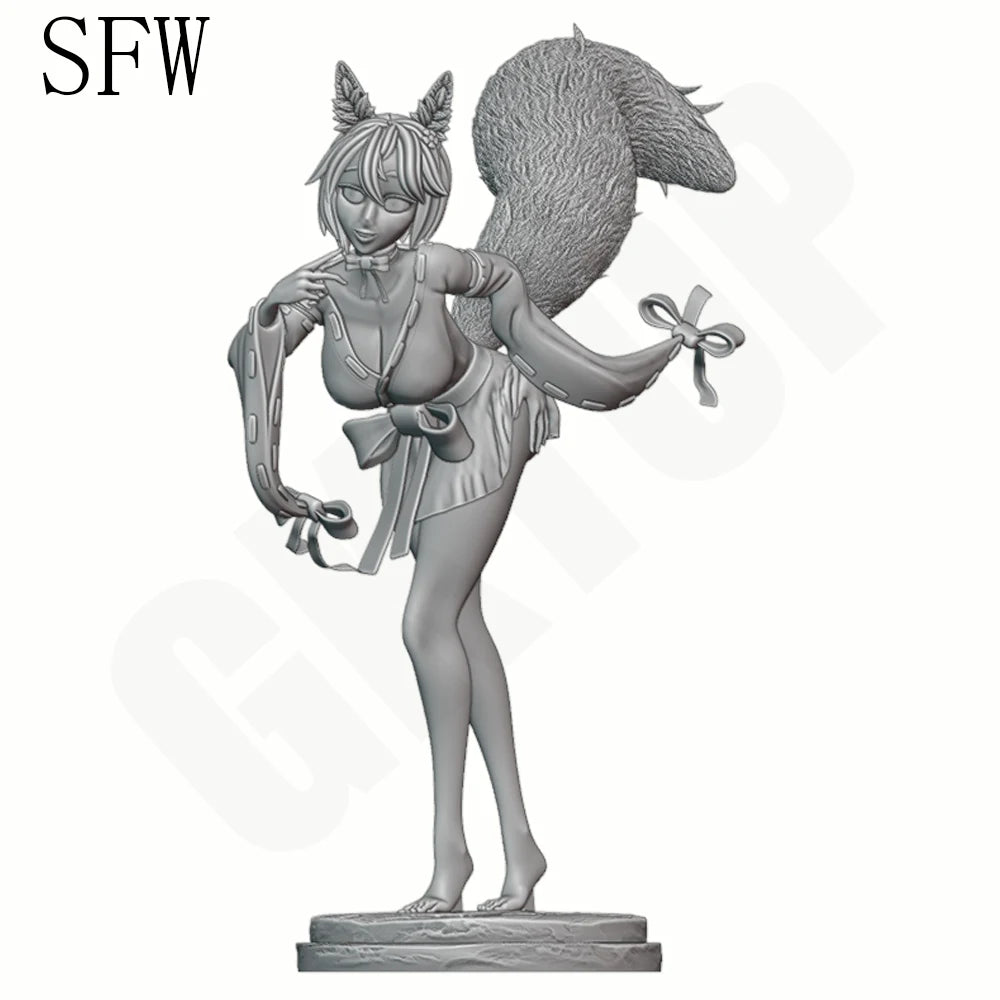 1/24 Kitsune Fox Spirit, Resin Model Figure Kit, Anime Theme, Unassembled and Unpainted