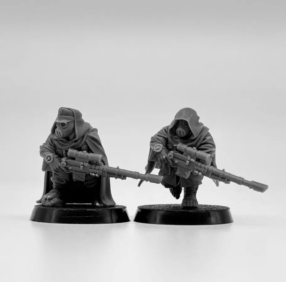 28mm Grim Guard Skulldarts, 35 Figures, Resin Model Figure Kit, Sci-Fi Theme, Unassembled and Unpainted
