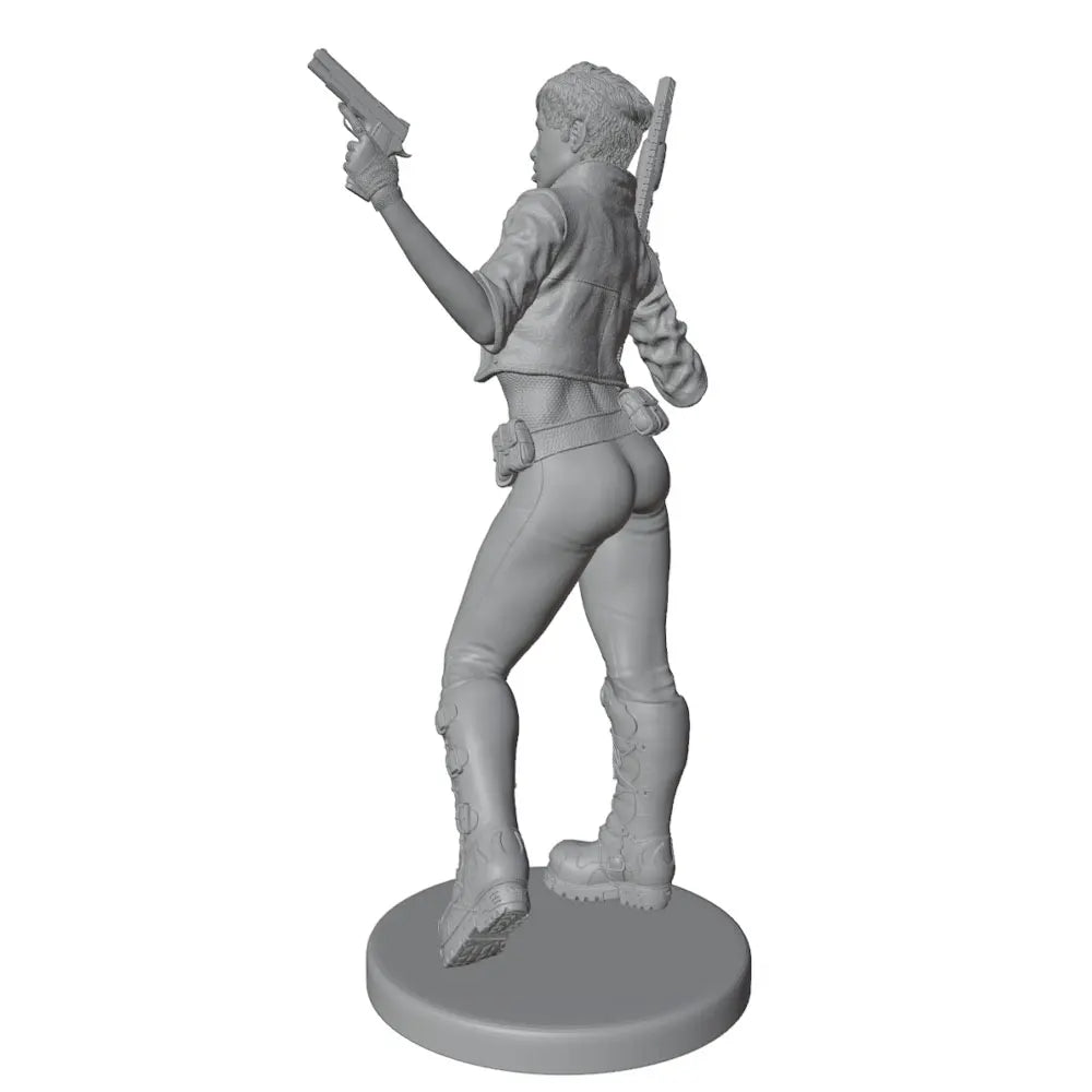 1/24 Tactical Female Commando, Resin Model Figure Kit, Sci-Fi Theme, Unassembled and Unpainted