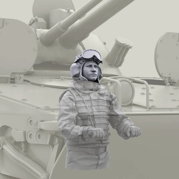 1/35 Modern Russian Operator in Tactical Armor, Resin Model Figure Kit, Unassembled and Unpainted