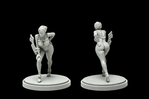 40mm Female Assassin, Resin Model Figure Kit, Unassembled and Unpainted