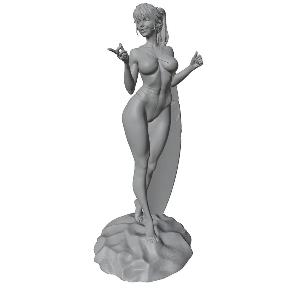 1/24 Fantasy Female Swordswoman, Resin Model Figure Kit, Unassembled and Unpainted