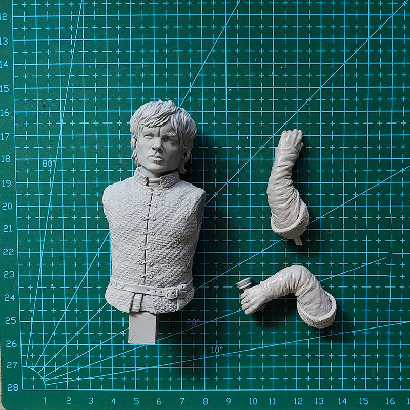 1/10 Medieval Fantasy Character, Resin Model Bust Kit, Unassembled and Unpainted
