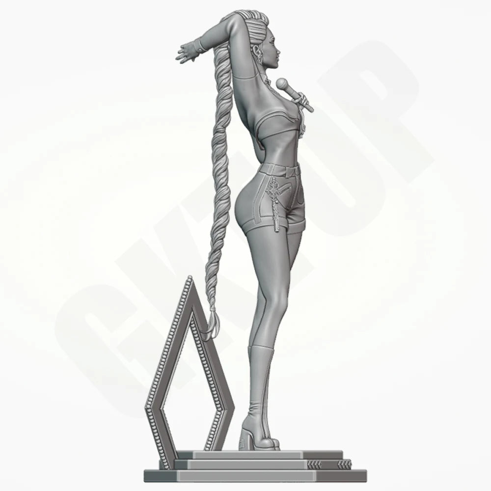 1/24 Belle Devil Hunter, Resin Model Figure Kit, Unassembled and Unpainted