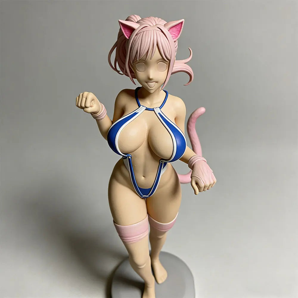 75mm Cat-Girl Character, Resin Model Figure Kit, Anime Theme, Unassembled and Unpainted