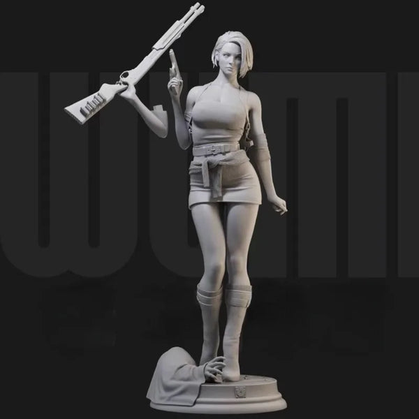 1/24 Modern Female Tactical Agent, Resin Model Figure Kit, Unassembled and Unpainted