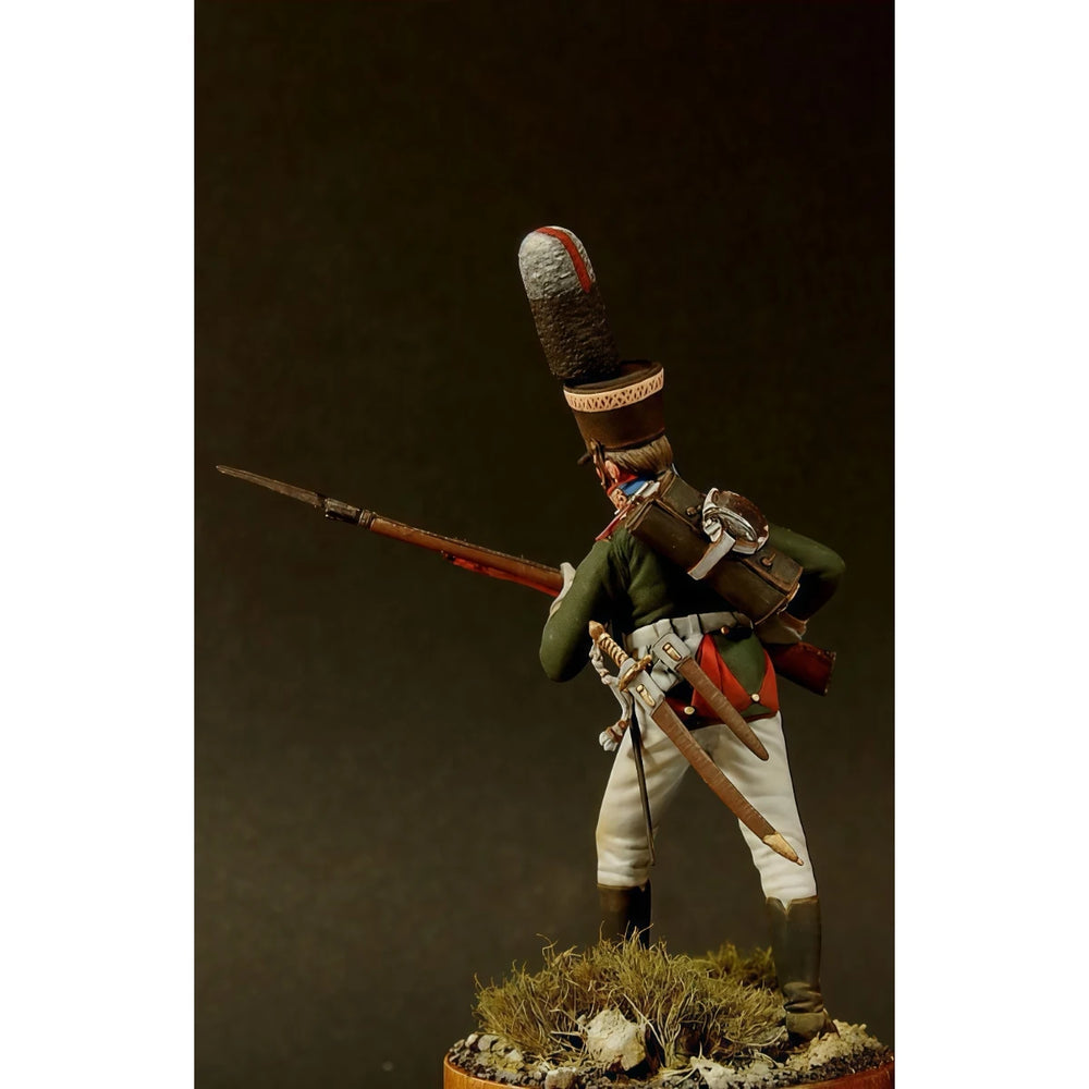 54mm Napoleonic Russian Guards Rifle Regiment NCO, Resin Model Figure Kit, Unassembled and Unpainted