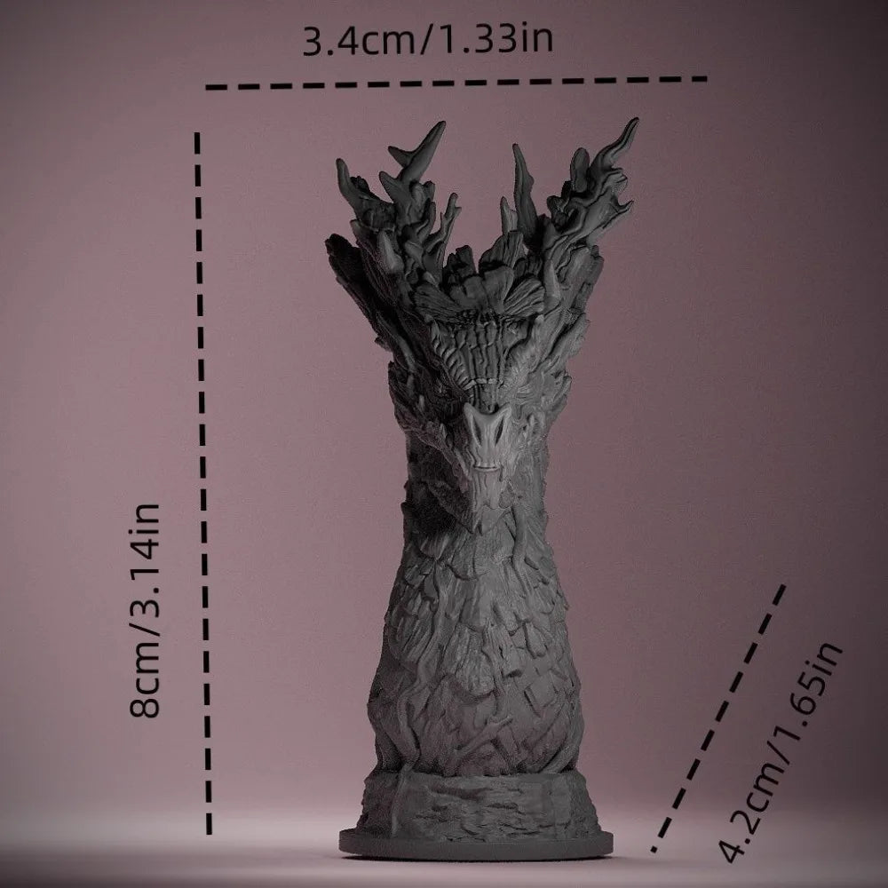 80mm Dark Sorceress with Spiked Crown, Resin Model Bust Kit, Fantasy Theme, Unassembled and Unpainted