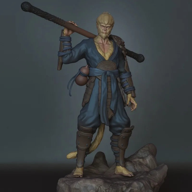 1/24 Sun Wukong Monkey King, Resin Model Figure Kit, Mythology Theme, Unassembled and Unpainted