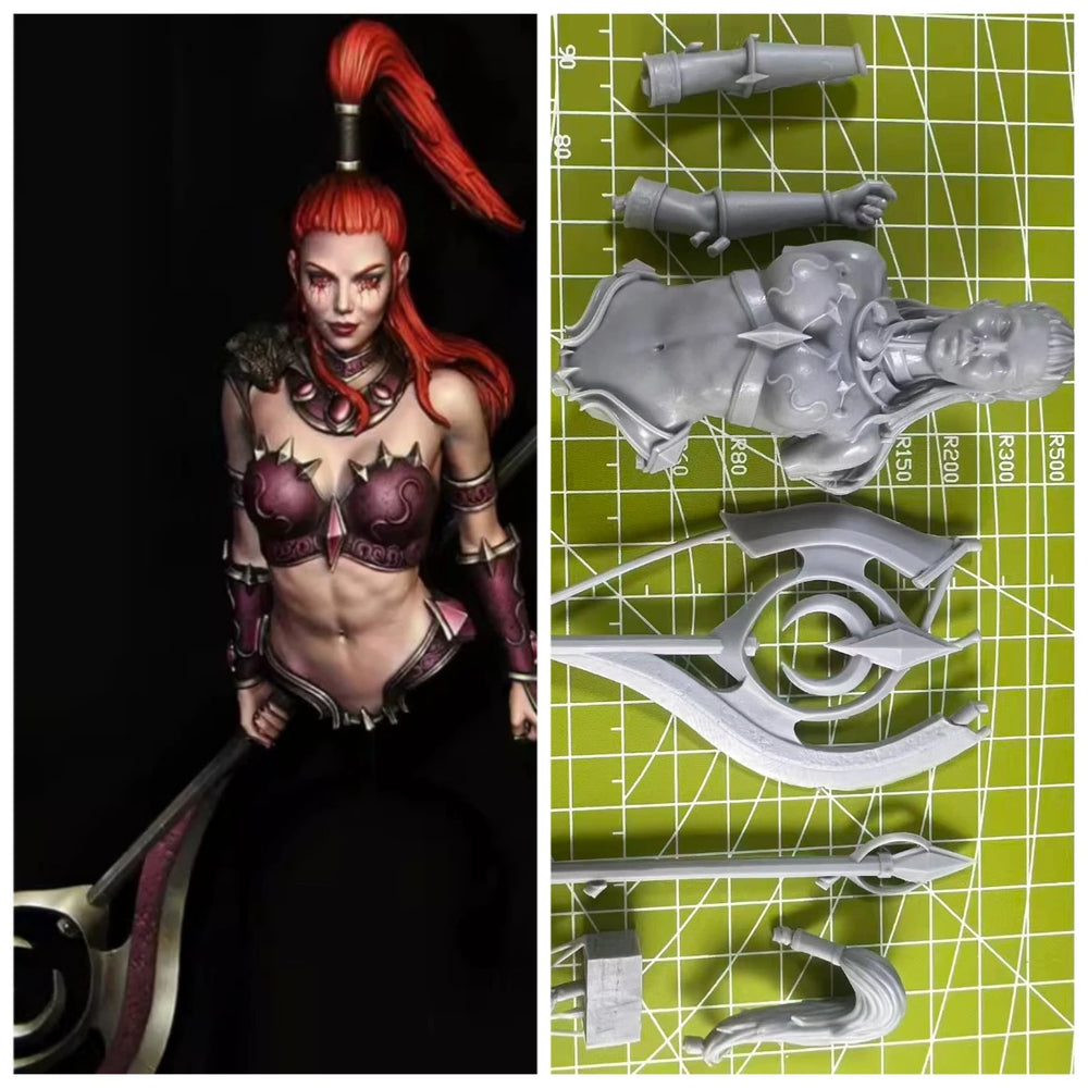1/10 Warrior Sonia, Resin Model Figure Kit, Fantasy Theme, Unassembled and Unpainted