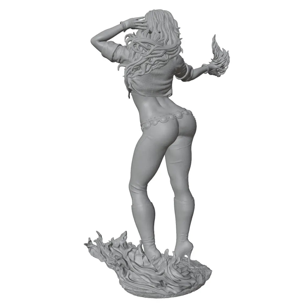75mm Winged Sorceress, Resin Model Figure Kit, Fantasy Theme, Unassembled and Unpainted